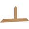 Ekena Millwork Portland Smooth Timber Gable Bracket, Western Red Cedar, 72"W x 27"H x 1 1/2"D x 5 1/2"F, 9/12 Pitch GBW072X27X0206POR00SWR - alternate 2